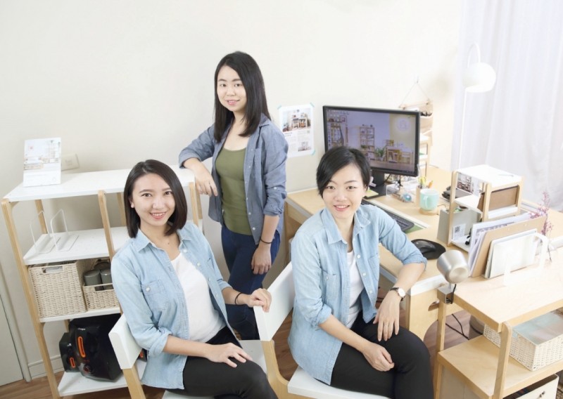 台灣3女生創業設計可帶著走家具
